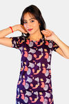Sweetmoon Long T Shirt Nightdress - Purple — thumbnail 5